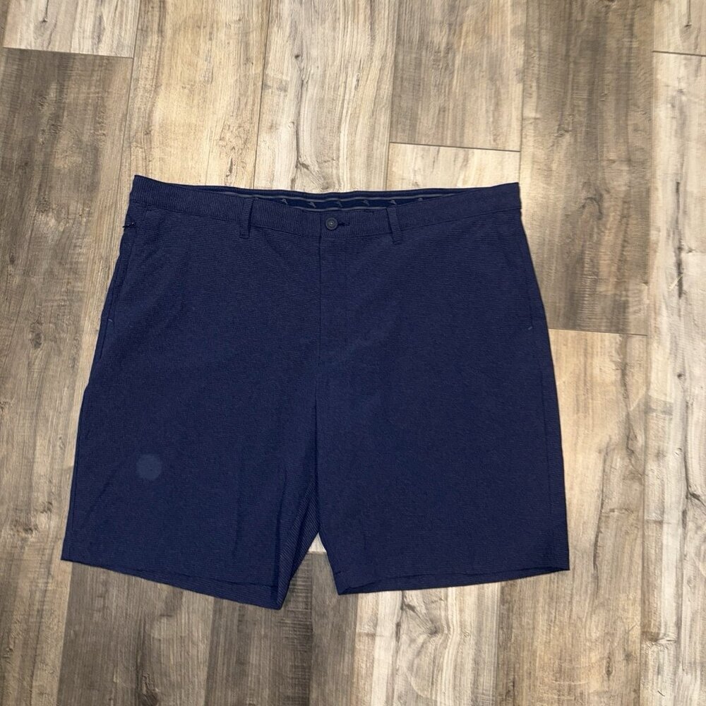 Tommy Bahama Performance Men's 42 x 9 Stretch Golf‎ Shorts Solid Blue Beach